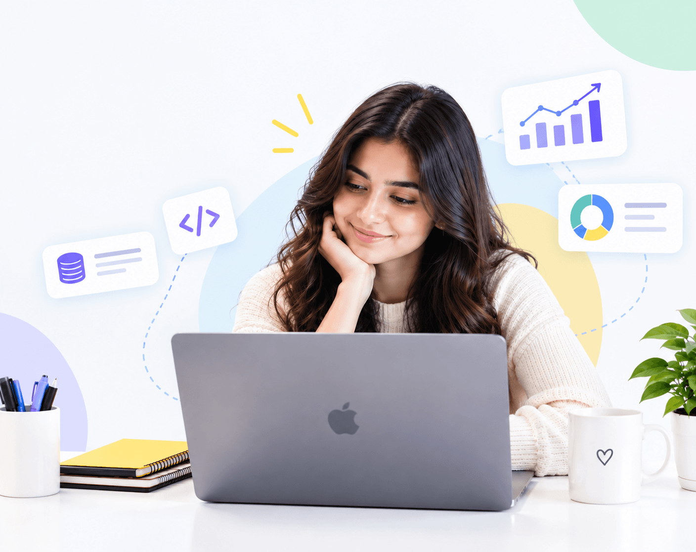 Student learning online with digital course tools